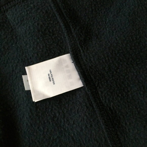 Kids Large (Kids 14-16) Lands’ End Full-Zip Mid-Weight Fleece Jacket, Dark Navy - Picture 5 of 6